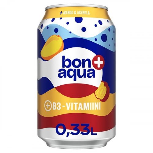Bonaqua+ Hehkuvat Hedelm�t T�lkki 0,33l (330 Ml )