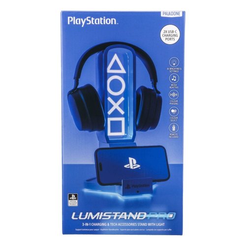Lamppu: Playstation - Desk Headphone Stand With Light (30cm)