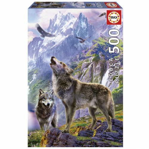 Palapeli: Wolves In The Rocks (500)