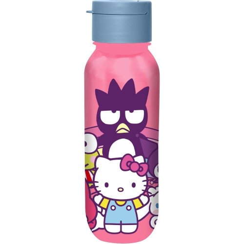 Juomapullo: Hello Kitty And Friends - Pink with Blue Cap (500ml)