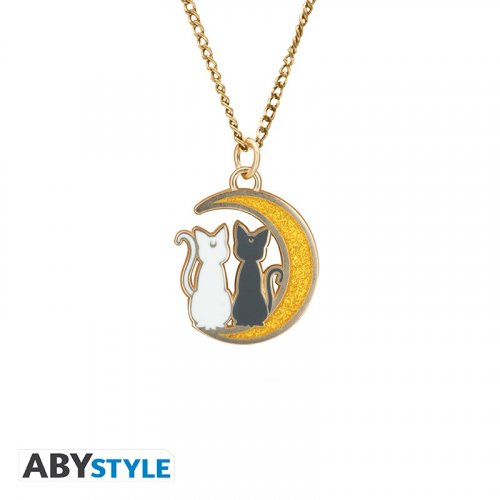Kaulakoru: Sailor Moon - Cats On The Moon Pendant