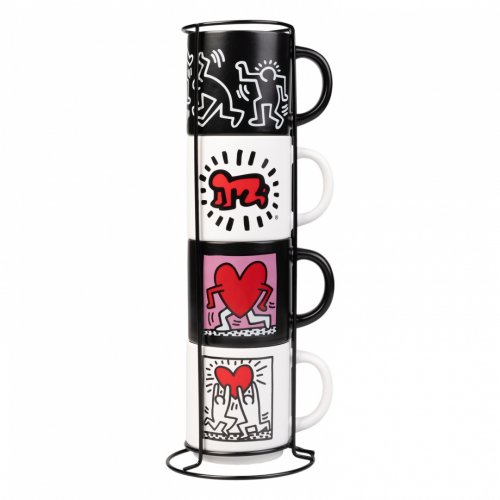 Mukisetti: Set Of 4 Keith Haring Cups