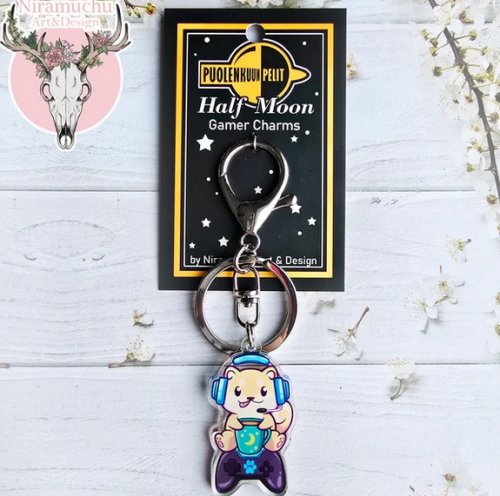 Avaimenper�: Gamer Dogs - Game Cafe Keycharm (4x2cm) (Niramuchu)