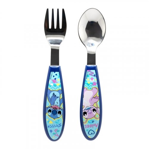 Aterinsetti: Stitch Drawing - Metallic Cutlery Set (2-pack)