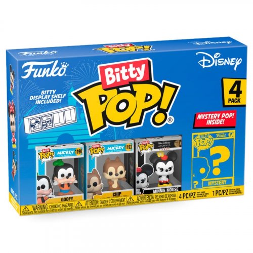 Funko Bitty Pop!: Disney - Goofy, Chip, Minnie, ?