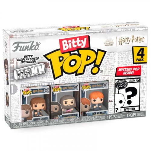 Funko Bitty Pop!: Harry Potter - Hermione, Rubeus, Ron, ?