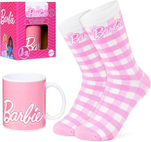 Lahjasetti: Barbie Gift Set With Socks And Mug (350ml)