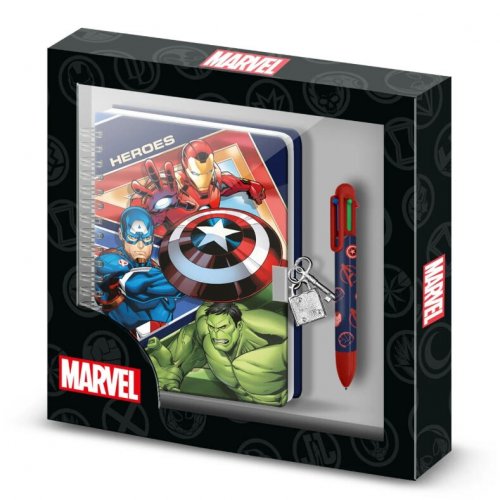 Muistikirja: Marvel Avengers - Diary + Pen