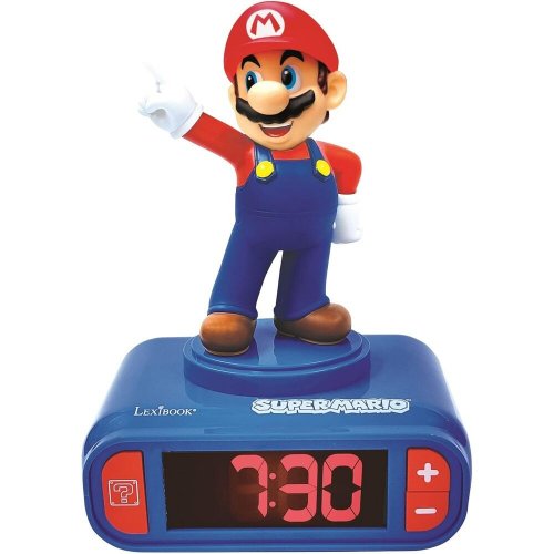 Her�tyskello: Super Mario Bros - Mario Digital Night Light