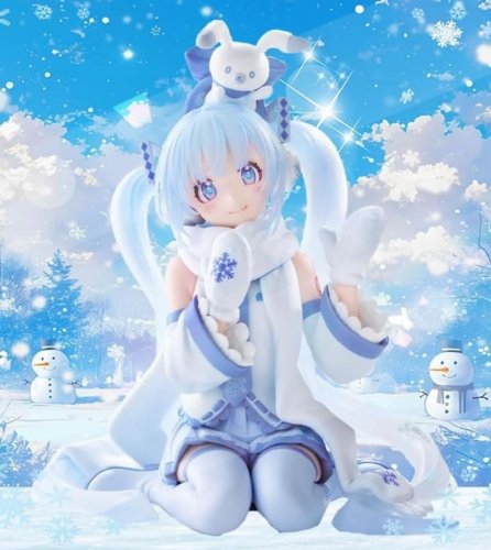 Figu: Hatsune Miku - Snow Miku Sky Town 10th Noodle Stopper (10cm)