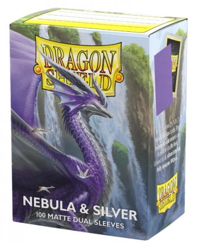 Dragon Shield: Standard Sleeves - Dual Matte Nebula And Silver (100)