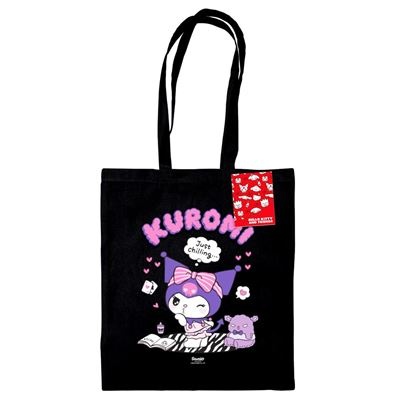 Kangaskassi: Sanrio - Kuromi Just Chilling Tote Bag