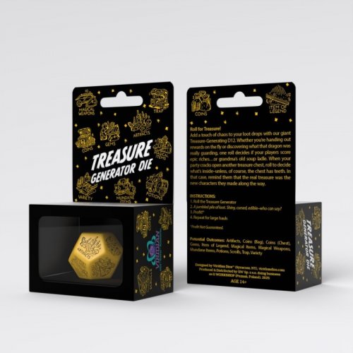 Viridian: Jumbo Dice - Treasure Generator Die D12 (Yellow)
