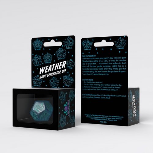 Viridian: Jumbo Dice - Weather Generator Die D12 (Turquoise)