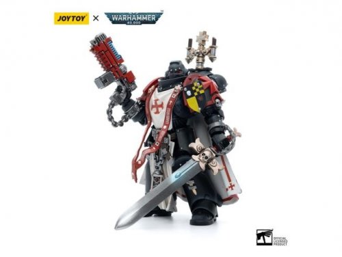 Figu: Warhammer 40k 1/18 Black Templars Sword Brethren Brother Lombast 12 Cm