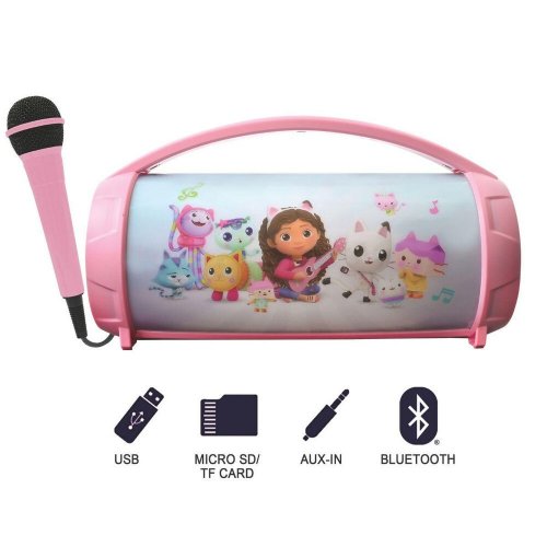 Gabbys Dollhouse: Illuminated Bluetooth Speaker & Microphone