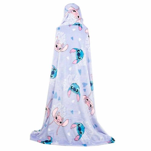 Peitto: Disney Stitch - Coral Hooded Blanket (120x150cm)