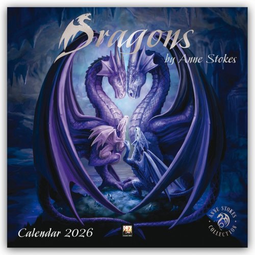 Kalenteri: Anne Stokes -  Dragons Wall Calendar (2026) (Art Cale