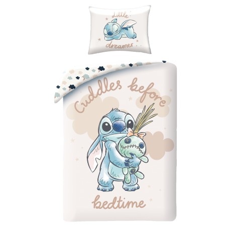 Pussilakanasetti: Lilo and Stitch - Cuddles (140x200cm)