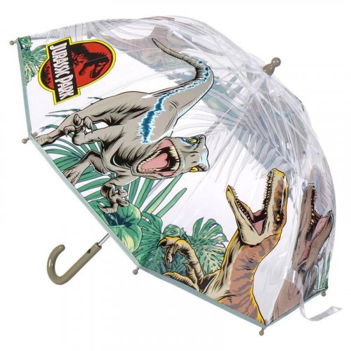 Sateenvarjo: Jurassic Park - Transparent Bubble, Manual (45cm)