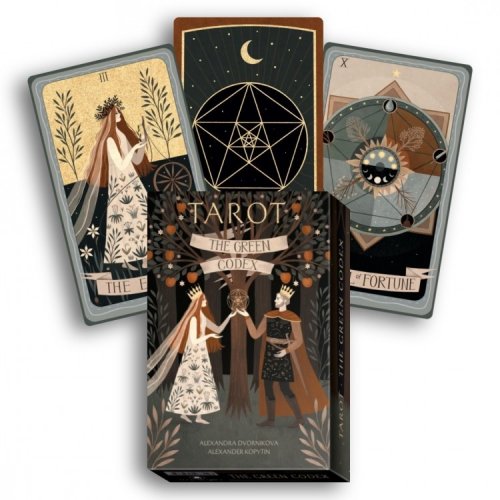 Tarotkortit: Green Codex Tarot and Book Kit