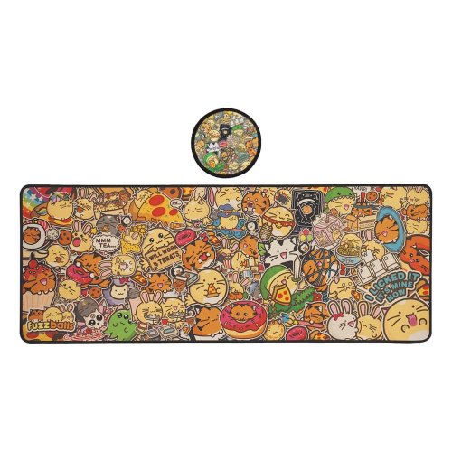 Hiirimatto: Fuzzballs - Desk Pad & Coaster Set (80x30cm)
