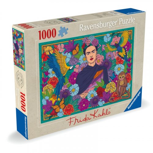Palapeli: Frida Kahlo - Parrot, Monkey And Blooms (1000)