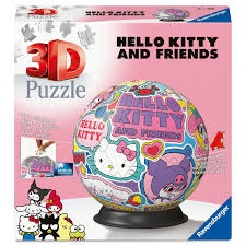 3D Palapeli: Puzzle-Ball Hello Kitty (72)
