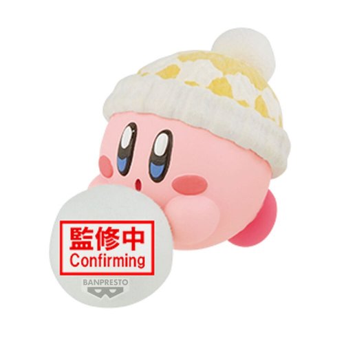 Figu: Kirby Play In The Snow Fluffy Puffy Mine Kirby 4cm