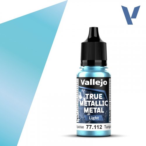 Maali: 77112 True Metallic Light Hydra Turquoise (18ml)
