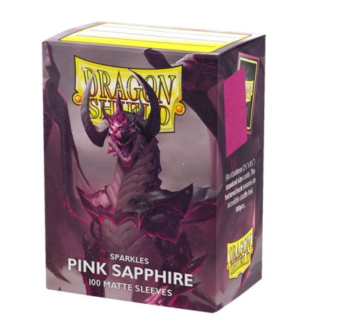 Dragon Shield: Standard Sleeves  Matte Sparkles Pink Sapphire