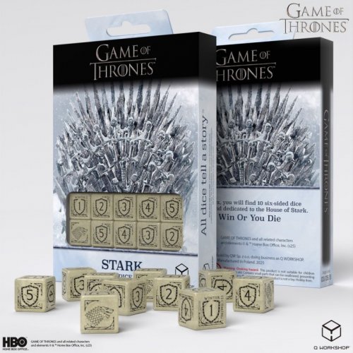 Noppasetti: Game Of Thrones - Stark Dice Set D6 (10)