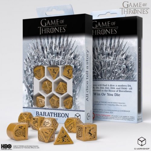 Noppasetti: Game Of Thrones - Baratheon Dice Set