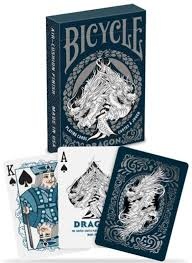 Pelikortit: Bicycle - Dragon Premium Playing Cards (Blue)