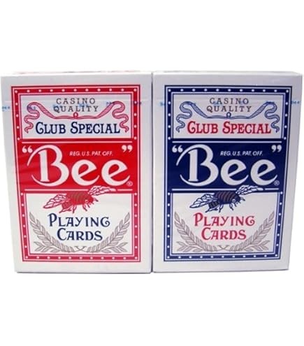 Pelikortit: Bicycle - Bee Standard Playing Cards (Red or Blue)