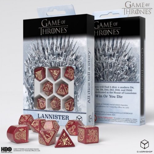 Noppasetti: Game Of Thrones - Lannister Dice Set