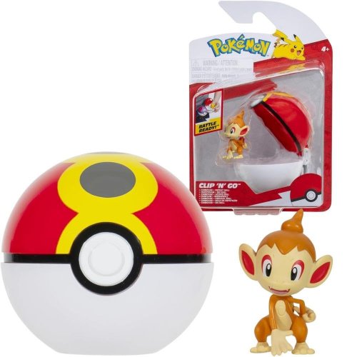 Pokemon: Clip N Go - Chimchar And Repeat Ball