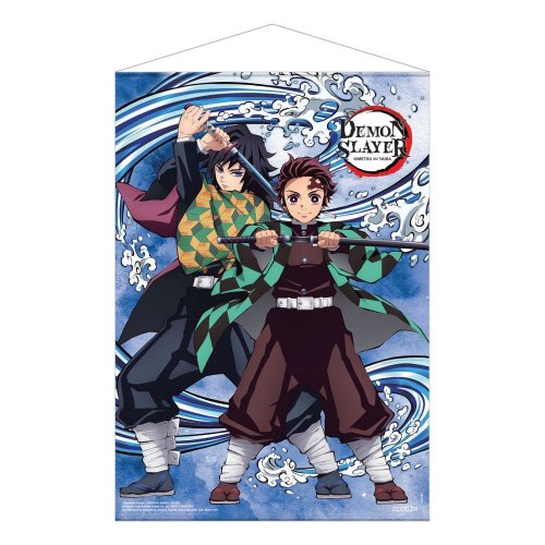 Kangasjuliste: Demon Slayer: Tanjiro And Tomioka Water Breathing (50x70cm)