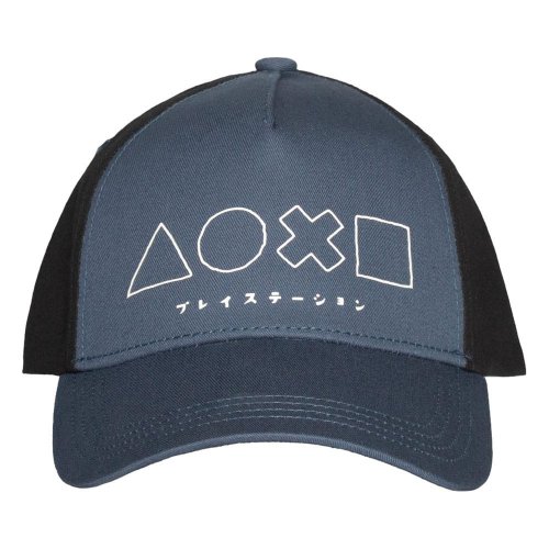 Lippis: Playstation - White Symbols, Blue/Black (Adjustable)